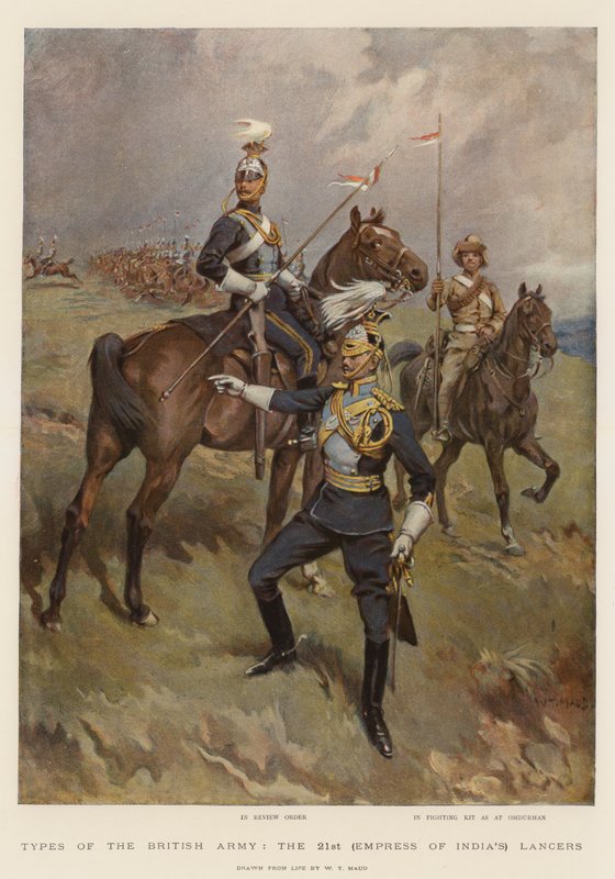 İngiliz Ordusu Türleri, 21. (Hindistan İmparatoriçesi) Mızraklılar by William T. Maud