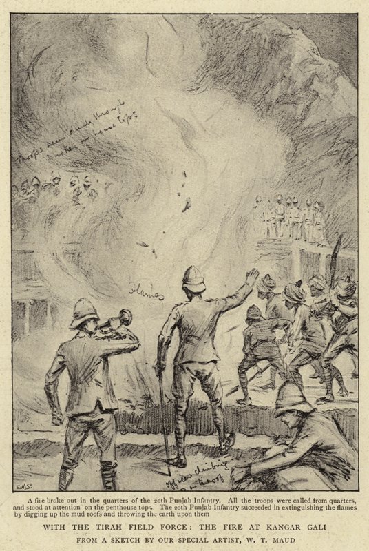 Tirah Saha Kuvvetleri ile Kangar Gali'deki Ateş by William T. Maud
