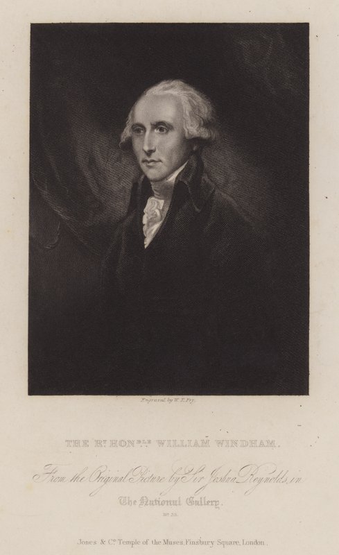 William Windham, İngiliz Whig politikacı (gravür) by William Thomas Fry