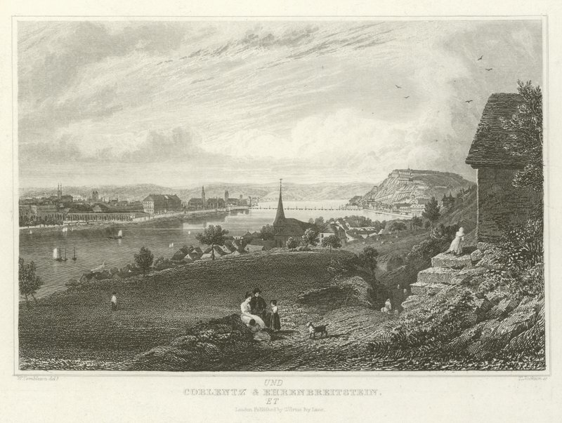Coblentz and Ehrenbreitstein  by William Tombleson