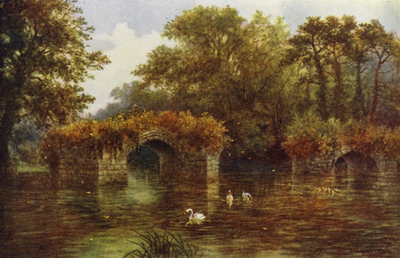 Avon Nehri, Warwick Kalesi (renkli taş) by William W. Quatremain
