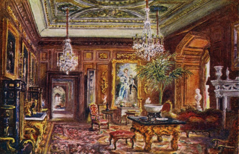 Warwick Kalesi: Sedir Çizim Odası (renkli taş) by William W. Quatremain