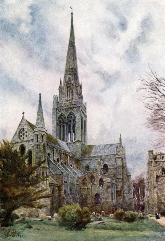 Kuzeydoğudan Chester (renkli taş) by William Wiehe Collins