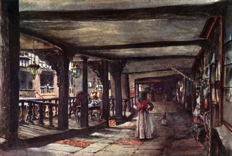 Chester, Rows (renkli taş) by William Wiehe Collins