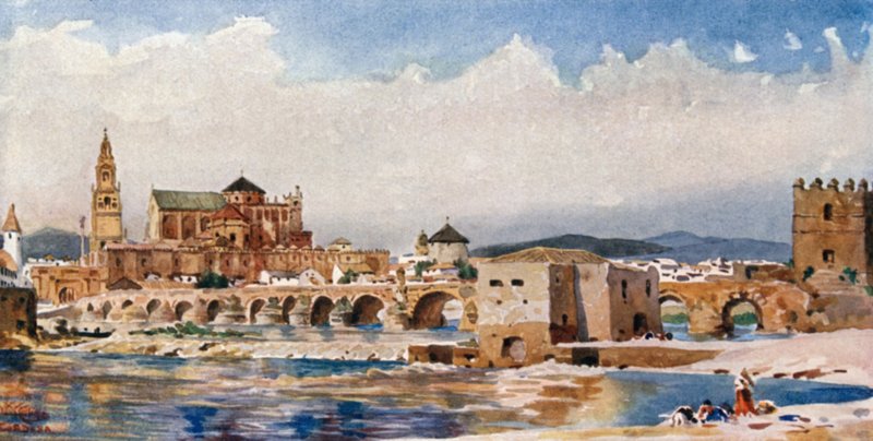 Cordoba, Köprü (renkli taş) by William Wiehe Collins