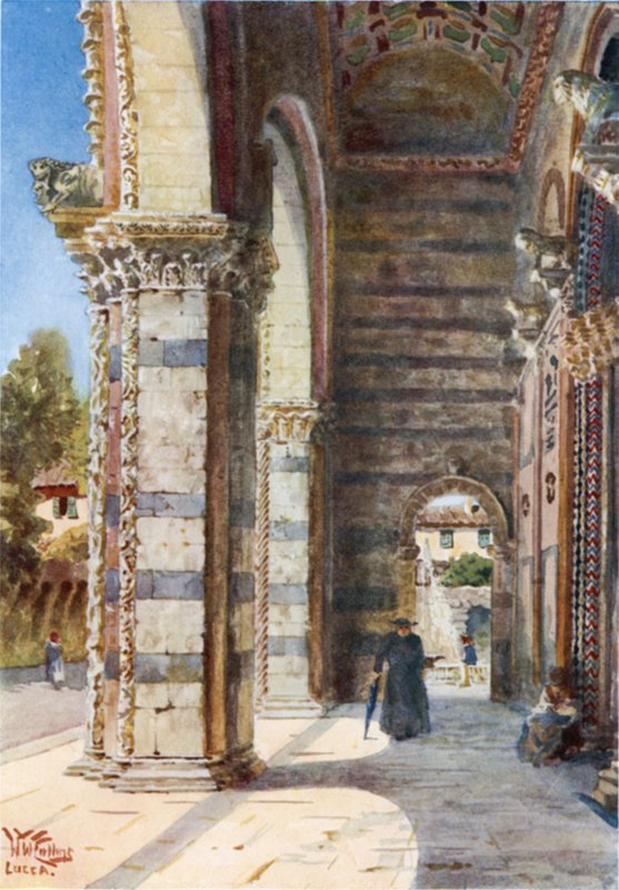 Lucca. Katedralin Sundurması (renkli taş) by William Wiehe Collins