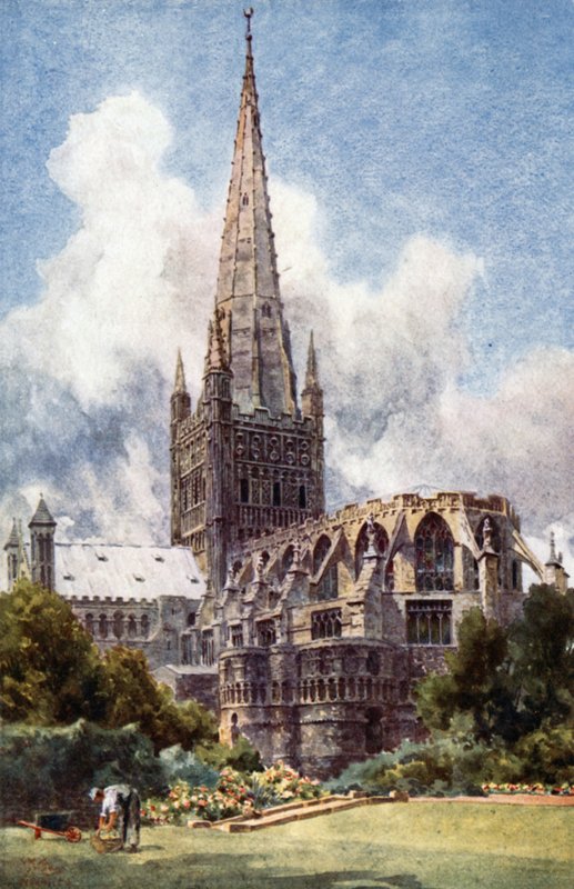 Kuzeydoğudan Norwich (renkli taş) by William Wiehe Collins