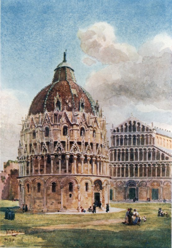 Piza. Vaftizhane (renkli taş) by William Wiehe Collins