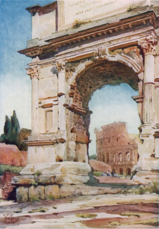 Roma. Titus Kemeri (renkli taş) by William Wiehe Collins