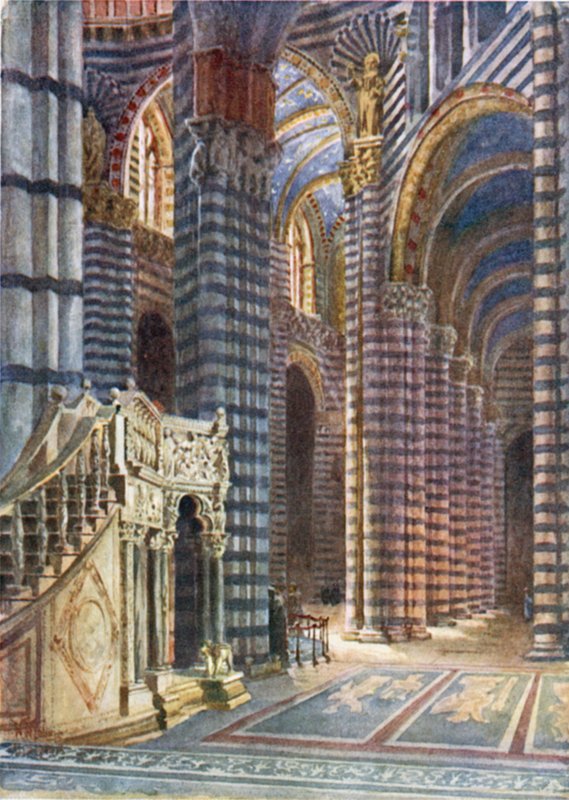 Siena. Aziz Joseph Kemeri (renkli taş) by William Wiehe Collins