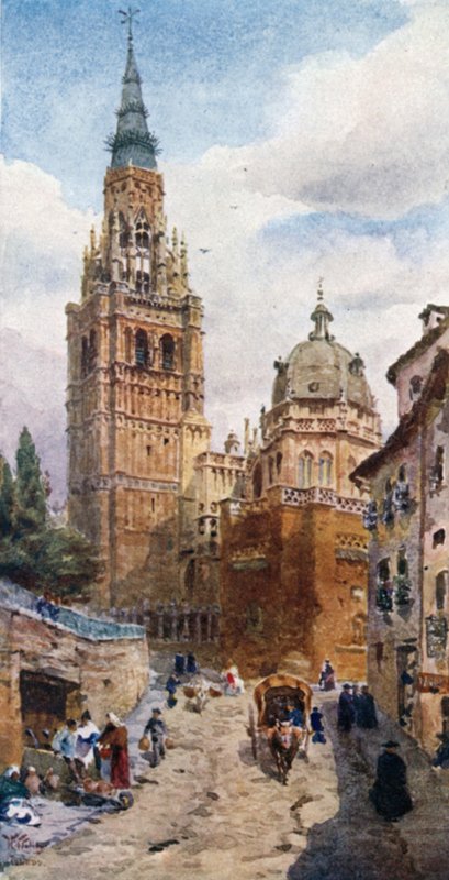 Toledo, Katedral (renkli taş) by William Wiehe Collins