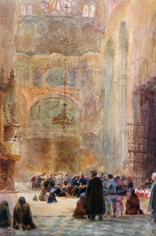 Toledo, Güney Transept (renkli taş) by William Wiehe Collins