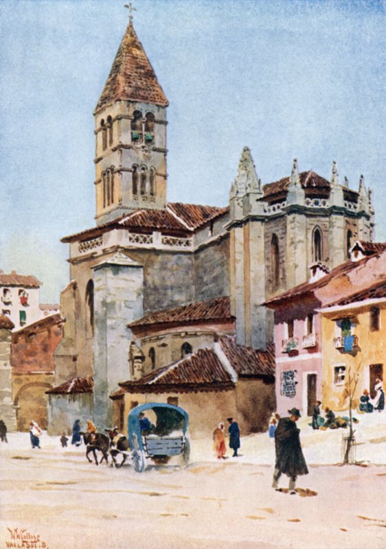 Valladolid, Santa Maria la Antigua (renkli taş) by William Wiehe Collins