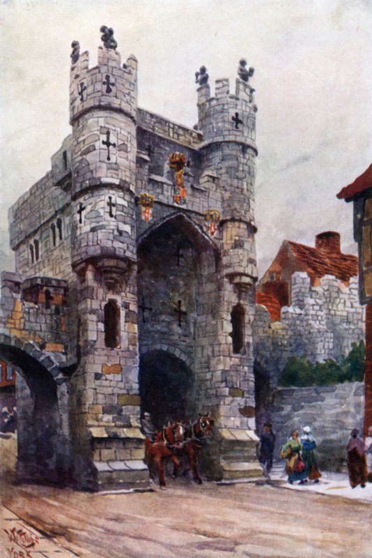 York, Monk Bar (renkli taş) by William Wiehe Collins