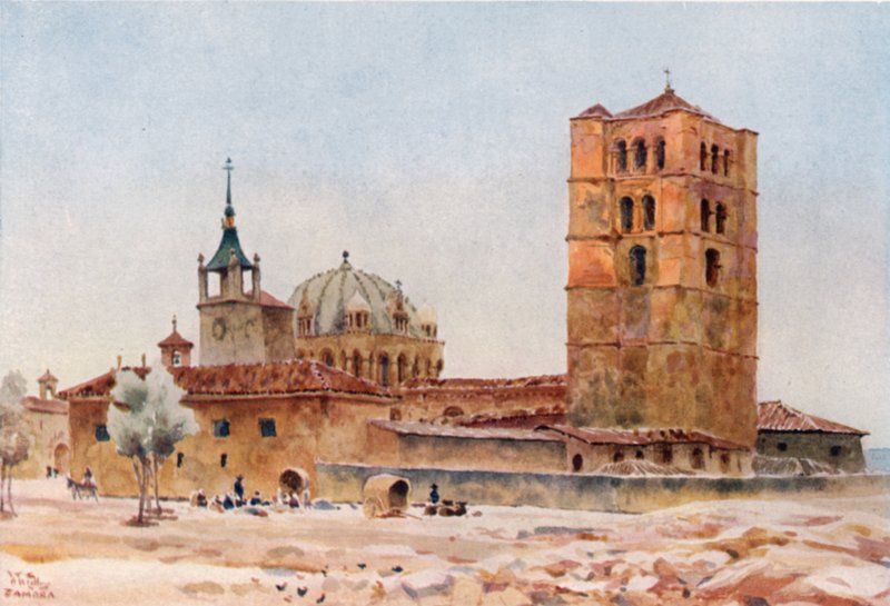 Zamora, Katedral (renkli taş) by William Wiehe Collins