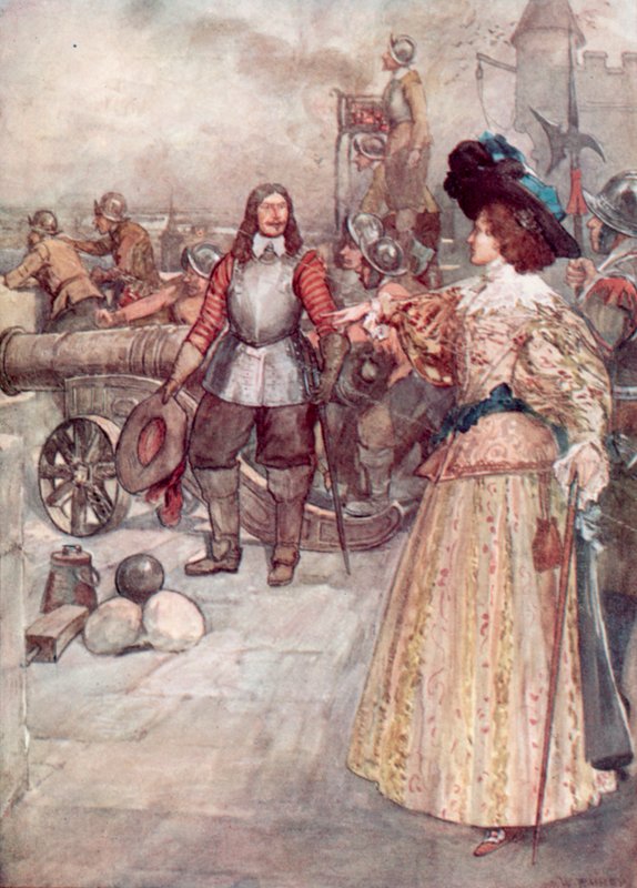 Mademoiselle De Montpensier topu ateşliyor by William after Rainey