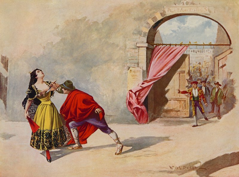 Carmen, Perde IV sahne ii by William de Leftwich Dodge