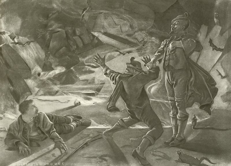Der Freischutz, II. Perde son sahne (gravür) by William de Leftwich Dodge