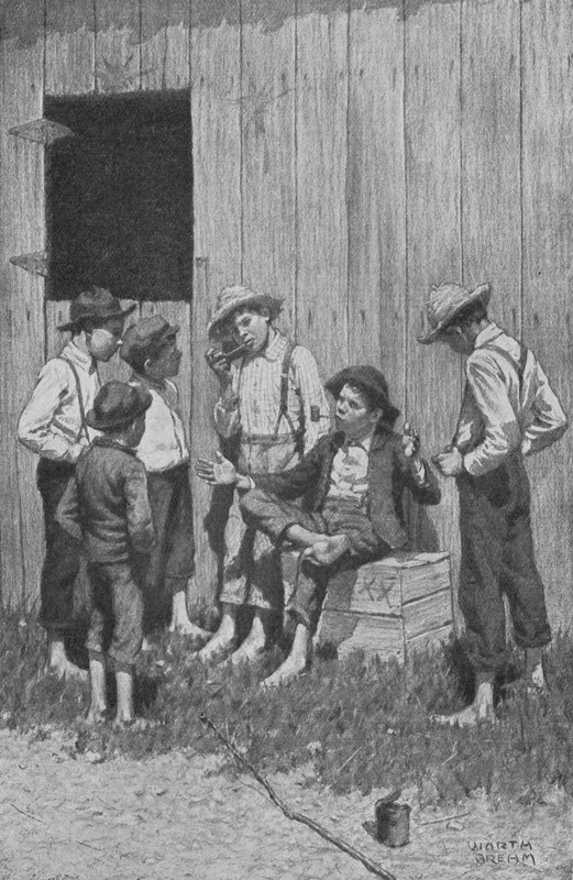 İki kahraman maceralarını aç dinleyicilere anlatmaya başladı (lito) by Worth Brehm