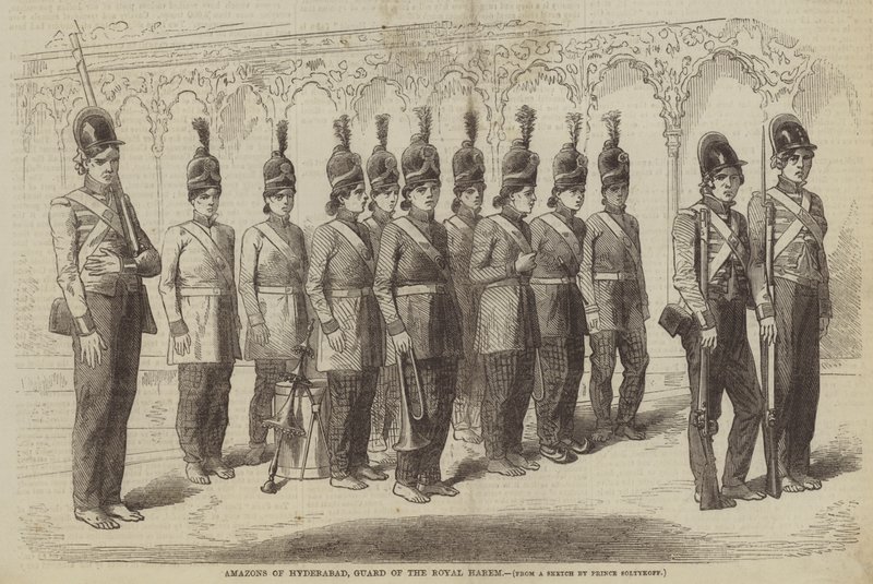 Haydarabad Amazonları, Kraliyet Harem Muhafızları by after A. Soltykoff