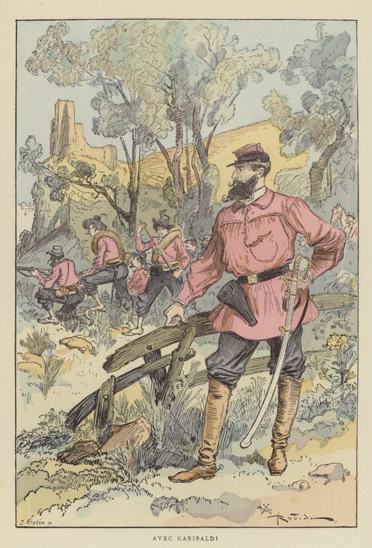 Garibaldi ile by after Albert Robida