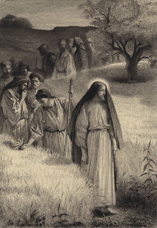 Mısır Tarlasında İsa ve Havarileri by after Albert Robida