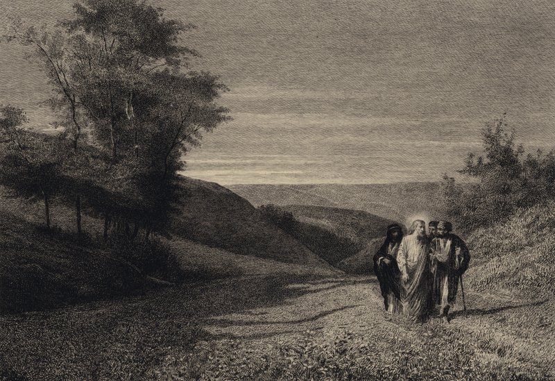 İsa ve Havarileri Kayseriye Yolunda by after Albert Robida
