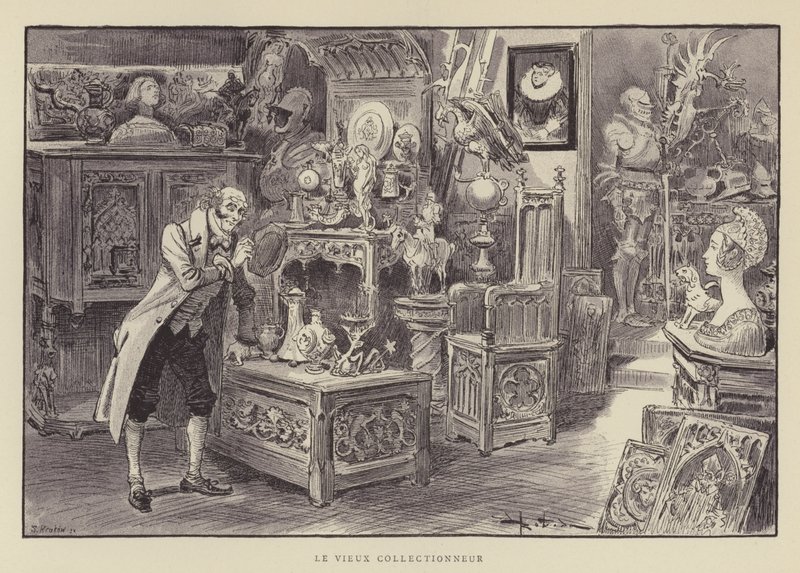 Eski Koleksiyoncu by after Albert Robida