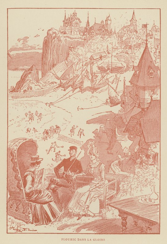 Plouhic In The Glory by after Albert Robida