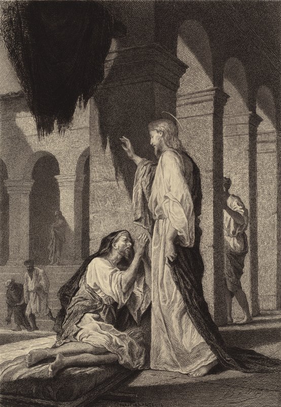 Bethesda Havuzundaki İktidarsız Adam by after Albert Robida