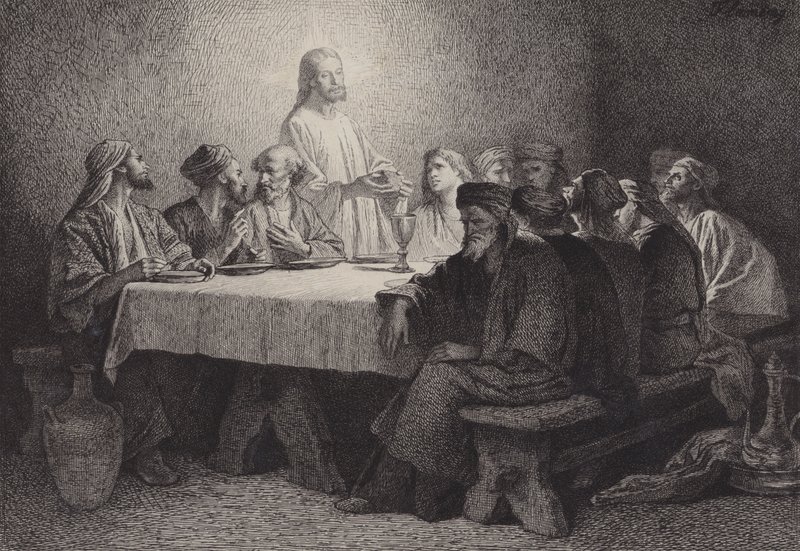 Son Akşam Yemeği by after Albert Robida