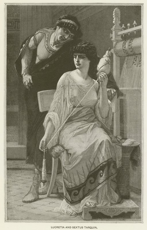 Lucretia ve Sextus Tarquin by after Alexandre Cabanel