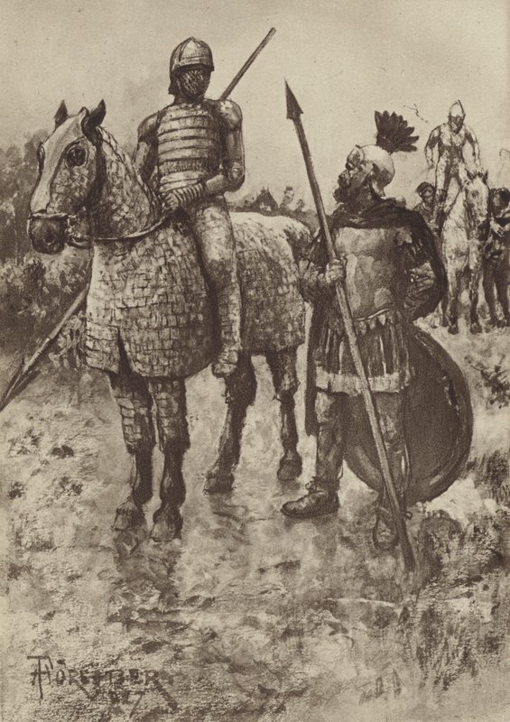 Cataphractus veya Zırhlı Süvari by after Amedee Forestier