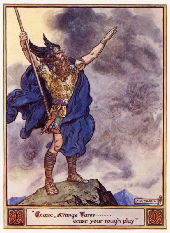 Dur, garip Vanir, kaba oyununu bırak by after Charles Edmund Brock