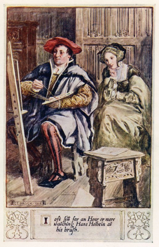 Fırçasının başında Hans Holbein