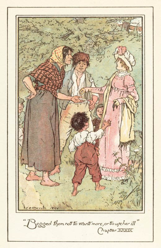 Jane Austens Emma için İllüstrasyon by after Charles Edmund Brock