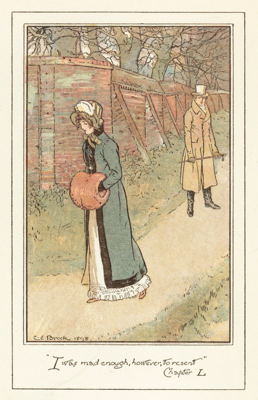 Jane Austens Emma için İllüstrasyon by after Charles Edmund Brock
