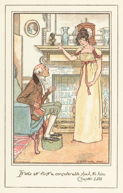 Jane Austens Emma için İllüstrasyon by after Charles Edmund Brock