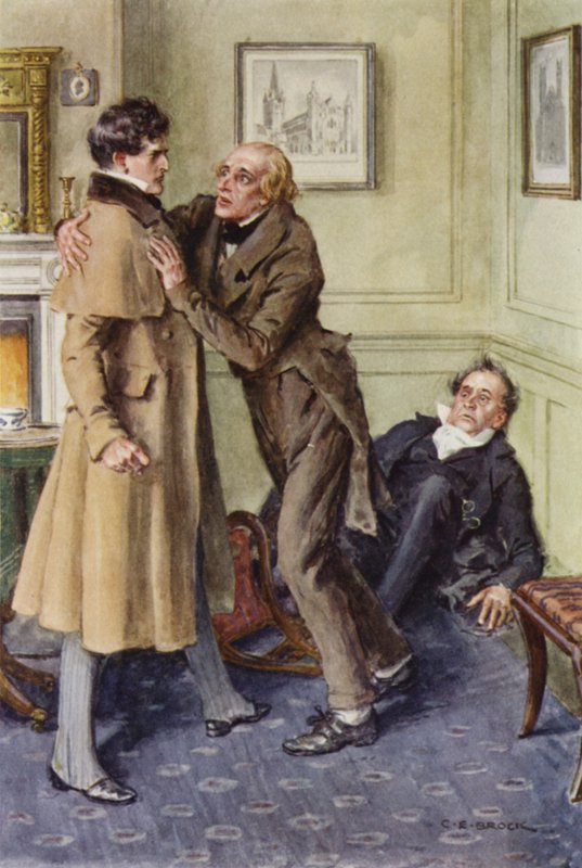 Martin Chuzzlewit için çizim by after Charles Edmund Brock