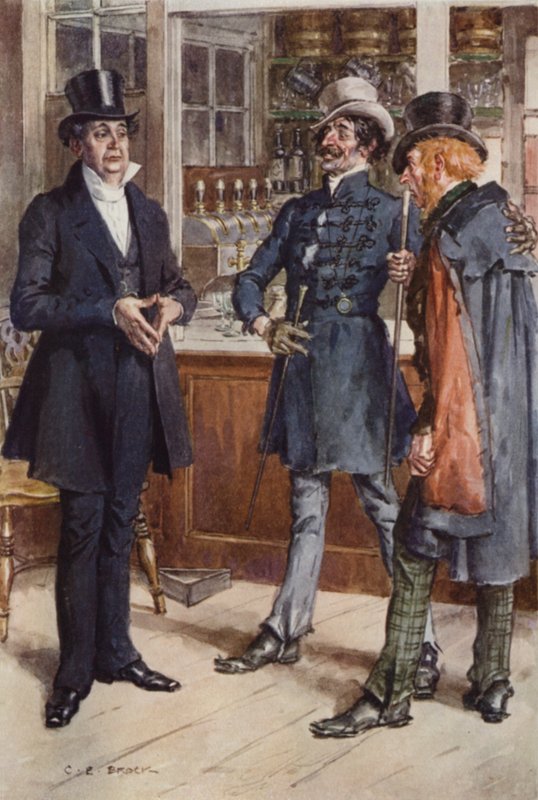 Martin Chuzzlewit için çizim by after Charles Edmund Brock