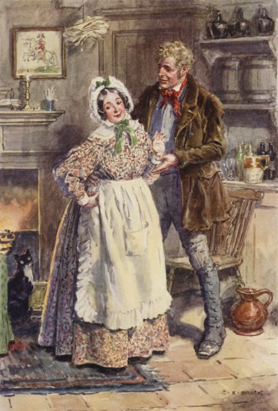 Martin Chuzzlewit için çizim by after Charles Edmund Brock