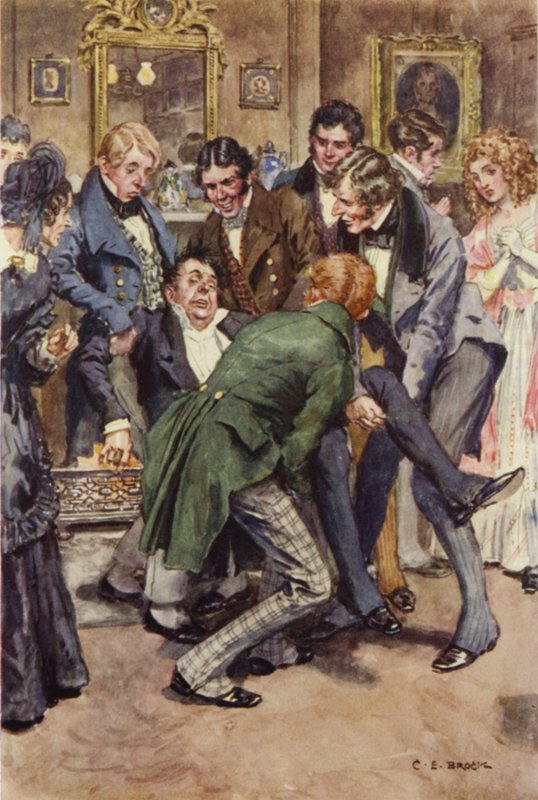 Martin Chuzzlewit için çizim by after Charles Edmund Brock