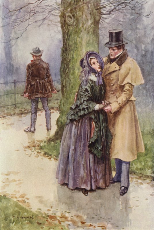 Martin Chuzzlewit için çizim by after Charles Edmund Brock