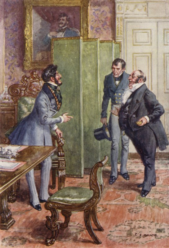 Martin Chuzzlewit için çizim by after Charles Edmund Brock