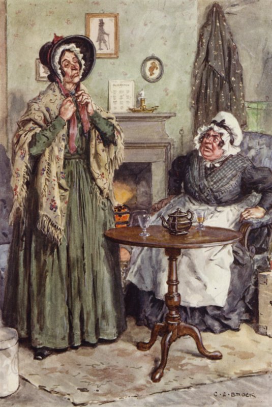 Martin Chuzzlewit için illüstrasyon by after Charles Edmund Brock