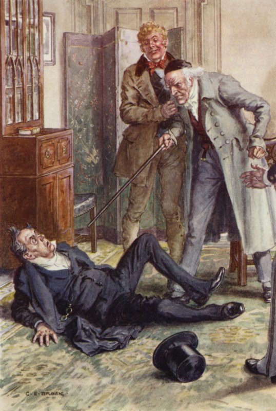 Martin Chuzzlewit için çizim by after Charles Edmund Brock
