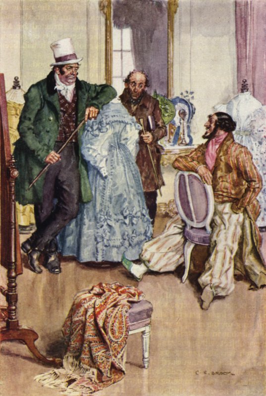 Nicholas Nickleby için İllüstrasyon by after Charles Edmund Brock