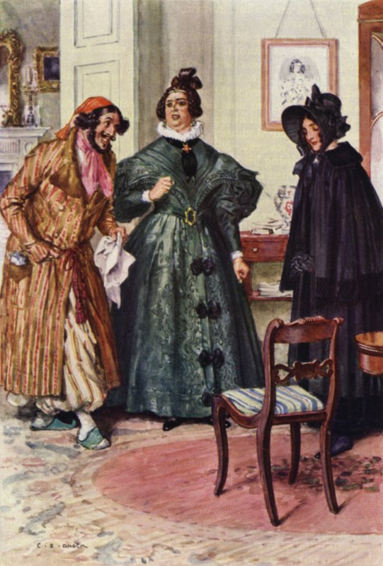 Nicholas Nickleby için İllüstrasyon by after Charles Edmund Brock