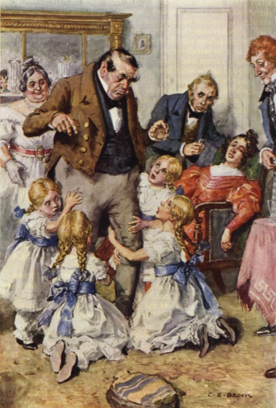 Nicholas Nickleby için İllüstrasyon by after Charles Edmund Brock