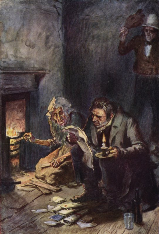 Nicholas Nickleby için İllüstrasyon by after Charles Edmund Brock
